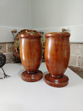 Load image into Gallery viewer, Pair of Vintage Wooden Vases
