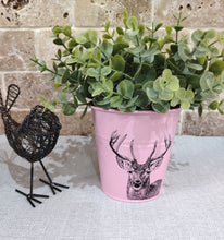Load image into Gallery viewer, Small metal plant bucket
