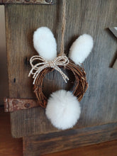 Load image into Gallery viewer, Cute mini bunny wreath
