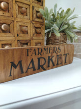 Load image into Gallery viewer, Oak Sign - Farmers Market
