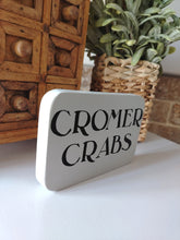 Load image into Gallery viewer, Wooden Sign - Cromer Crabs
