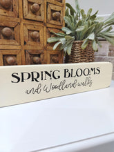 Load image into Gallery viewer, Spring Blooms wooden sign
