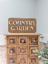 Load image into Gallery viewer, Oak Sign - Country Garden
