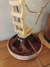 Load image into Gallery viewer, Handmade wooden chain link lamp
