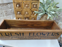 Load image into Gallery viewer, Chunky Wooden Crate - Fresh Flowers
