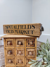 Load image into Gallery viewer, Rustic wooden crate - Spitalfields Old Market
