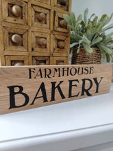 Load image into Gallery viewer, Natural Oak Sign - Farmhouse Bakery
