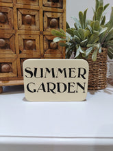 Load image into Gallery viewer, Wooden Sign - Summer Garden
