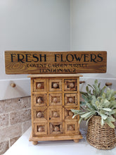 Load image into Gallery viewer, Chunky Wooden Crate - Fresh Flowers
