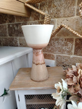 Load image into Gallery viewer, Stoneware small bowl on pedestal
