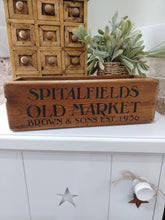 Load image into Gallery viewer, Rustic wooden crate - Spitalfields
