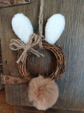 Load image into Gallery viewer, Cute mini bunny wreath
