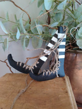 Load image into Gallery viewer, Pair of Stripey witch legs
