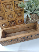 Load image into Gallery viewer, Rustic wooden crate - Finest Olive Oil
