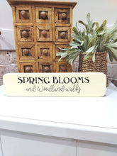 Load image into Gallery viewer, Spring Blooms wooden sign
