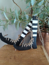 Load image into Gallery viewer, Pair of Stripey witch legs
