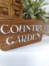 Load image into Gallery viewer, Oak Sign - Country Garden
