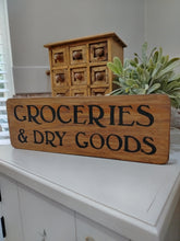 Load image into Gallery viewer, Wooden Groceries sign
