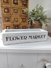 Load image into Gallery viewer, Rustic wooden crate - Flower Market
