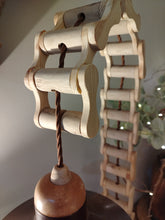 Load image into Gallery viewer, Handmade wooden chain link lamp
