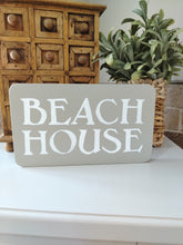 Load image into Gallery viewer, Wooden Sign - Beach House

