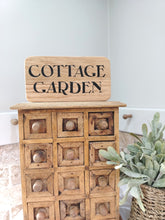Load image into Gallery viewer, Natural Oak Sign - Cottage Garden
