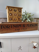 Load image into Gallery viewer, Chunky Wooden crate - Fortnum &amp; Mason
