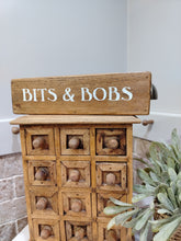 Load image into Gallery viewer, Rustic wooden crate - Bits &amp; Bobs
