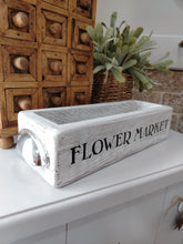 Load image into Gallery viewer, Rustic wooden crate - Flower Market
