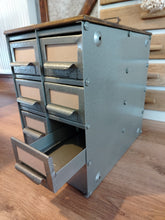 Load image into Gallery viewer, Vintage Storage drawer Filing unit
