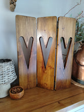 Load image into Gallery viewer, Set of 3 Bifold Heart Panels

