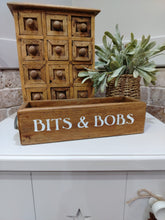 Load image into Gallery viewer, Rustic wooden crate - Bits &amp; Bobs
