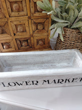 Load image into Gallery viewer, Rustic wooden crate - Flower Market
