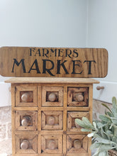 Load image into Gallery viewer, Oak Sign - Farmers Market
