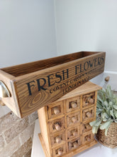 Load image into Gallery viewer, Chunky Wooden Crate - Fresh Flowers
