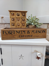 Load image into Gallery viewer, Chunky Wooden Crate - Fortnum &amp; Mason
