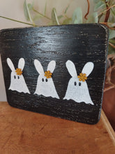 Load image into Gallery viewer, Trio of ghost rabbits sign
