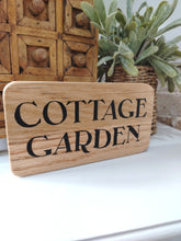 Load image into Gallery viewer, Natural Oak Sign - Cottage Garden
