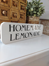 Load image into Gallery viewer, Wooden Sign - Homemade Lemonade
