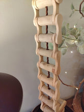 Load image into Gallery viewer, Handmade wooden chain link lamp
