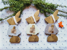 Load image into Gallery viewer, Wooden Rabbit , Easter decor
