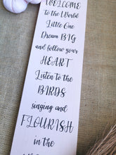 Load image into Gallery viewer, Large Nursery Sign
