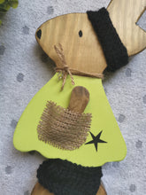 Load image into Gallery viewer, Wooden Rabbit with headband &amp; Legwarmers
