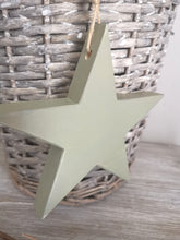 Load image into Gallery viewer, Wooden Hanging Star - Green
