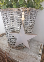 Load image into Gallery viewer, Wooden Hanging Star - Rustic Taupe
