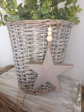 Load image into Gallery viewer, Wooden Hanging Star - Rustic Taupe
