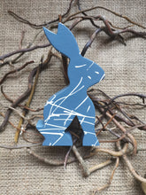 Load image into Gallery viewer, Doodle Splat wooden Hares
