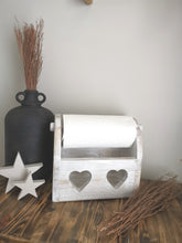 Load image into Gallery viewer, Kitchen Roll Holder, Double Heart , Kitchen accessories
