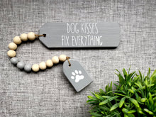 Load image into Gallery viewer, Positivity quote Wooden Tags with Bead Garland
