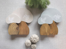Load image into Gallery viewer, Set of Two Wooden Mushrooms
